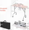 COSTWAY Table de manucure pliable, table à ongles avec Voir les images du produit 3