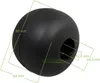 A black spherical object with dimensions indicated by lines and text. Produktbild-Vorschau