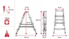 Baulich | Haushaltsleiter - Aluminium - 2 x 4 Stufen - Max. Produktbild-Vorschau 2
