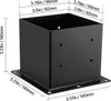 VEVOR 101,6x101,6mm Pfostenbasis 10 Stück, Innengröße 91x91 Produktbild-Vorschau 7