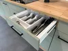 Besteckeinsatz für 50 cm Schubkästen - Weiß Kunststoff Produktbild-Vorschau 3
