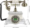 Retro starožitný telefón – stolný telefón s káblom – Náhľad obrázku produktu 7