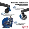 OUNUO Bürostuhl Rollen 5er Set, Bürostuhl-Räder Produktbild-Vorschau 5