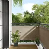 vidaXL Pare-vue pour balcon Taupe 75x800 cm 100 % Voir les images du produit 2