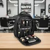 Sac à dos coiffeur barbier noir grande capacité pour outils Voir les images du produit 4