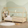 ML-Design Kinderbett 90x200cm mit Rausfallschutz, Regal, Produktbild-Vorschau 1