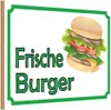 vianmo Holzschild 20x30 cm frische Burger Restaurant Essen Produktbild-Vorschau 1