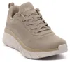 SKECHERS Bobs Flex Flying Damen Sneaker beige gold Textil Produktbild-Vorschau 7