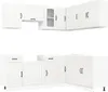 Hochwertig 11-tlg. Küchenschrank-Set Kalmar Hochglanz-Weiß Produktbild-Vorschau 2