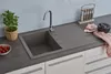 respekta Mineralite Einbauspüle 1 Becken Houston 80 x 50 cm Produktbild-Vorschau 9