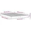 A diagram showing the dimensions of a bed frame. Produktbild-Vorschau