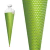 Bastel-Schultüte groß grün - Punkte mit Glanz-Effekt 70 cm Produktbild-Vorschau 2