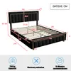 SUNFECILI Polsterbett 160x200 cm,Boxspringbett 160x200,mit Produktbild-Vorschau 8