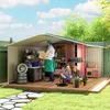 Outsunny Gerätehaus 12,4 m² Gartenhaus mit Satteldach, Produktbild-Vorschau 9