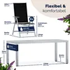 CASARIA® Gartenmöbel Set 8 Stühle mit Tisch 190x90cm Produktbild-Vorschau 7