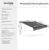 tectake® Ornella markýza se sklopným ramenem různé Náhled obrázku produktu 11