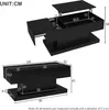 MODFU Table Basse Relevable, Table de Salon avec Plateau Voir les images du produit 4