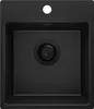 PRIMAGRAN Spülbecken Alles Schwarz 38x44cm, Granitspüle 1 Produktbild-Vorschau 1