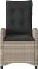 vidaXL 3-tlg. Bistro-Set mit Kissen Hellgrau Poly Rattan Produktbild-Vorschau 4