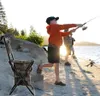 Klappbarer Outdoor-Stuhl Grün/Braun - Ideal für Camping und Produktbild-Vorschau 8