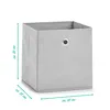 Textil-Aufbewahrungsbox grau 28x28x28cm Produktbild-Vorschau 2