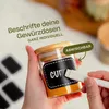 Gewürzbehälter 10er Set 120ml mit Etiketten und Stift zum Produktbild-Vorschau 4