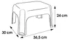 tabouret keeeper 24 cm 36,5 x 30 x 24 cm Voir les images du produit 3