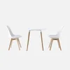 Set da pranzo tondo e 2 sedie, 80cm , Bianco Anteprima dell’immagine prodotto 6