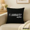 Huuraa Kissenbezug Ft. Lauderdale my love 40x40cm Black Produktbild-Vorschau 2