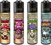 Clipper Reibrad Feuerzeuge Shrooms #12, 4 Stück Produktbild-Vorschau 1