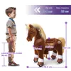 PonyCycle Modell Y Braun Ride-on Pony auf Rädern für Kinder Produktbild-Vorschau 13