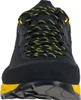 Schwarze Tx Guide Approachschuhe von La Sportiva mit gelben Schnürsenkeln und rutschfester Sohle. Produktbild-Vorschau