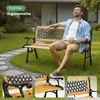 Akord Panca Da Giardino Mirt Marrone/Legno Naturale Anteprima dell’immagine prodotto 5