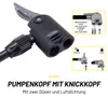 Dunlop Fahrradpumpe mit Manometer und Fahrrad Reparaturset Produktbild-Vorschau 5