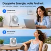 Tragbarer Tischventilator mit Digitalanzeige, 4 Windstufen, Produktbild-Vorschau 6