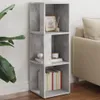 rohový regál Concrete Grey 33x33x100 cm Dřevěný materiál Náhled obrázku produktu 3