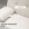 HOMCOM Schlafsofa Sofabett Schlafcouch 3 Sitzer Leinen Produktbild-Vorschau 6