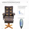 HOMCOM Relaxsessel Massagesessel mit Fußhocker Stauraum Produktbild-Vorschau 3