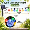 9.5 meter lange, solar gevoede lichtketting met LED-lampen, Productafbeelding-voorbeeld 5