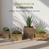 Floranica Pflanztopf 50x50 cm, Natur, eckiger Blumentopf Produktbild-Vorschau 4