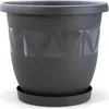 Plastard Blumentopf 3er Set Ø30 cm mit Untersetzer Produktbild-Vorschau 2