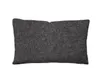 A rectangular pillow with a textured gray surface and a thin white trim around the edges, presented against a white background. Produktbild-Vorschau