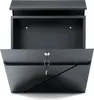 A dark gray mailbox with its door open and a key hanging from the lock. Náhľad obrázku produktu