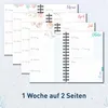 Häfft-Timer Fancy 2026/2027 / A5 / Night Flower / Produktbild-Vorschau 4