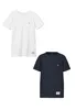 NAME IT T-Shirt 2er-Set Kurzarm Rundhals Knopf-Detail Produktbild-Vorschau 1