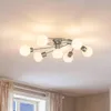 Lindby Deckenlampe Ciala, 7-flammig, nickelfarben, Glas, Produktbild-Vorschau 1