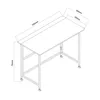 Tavolo pieghevole Maclean bianco piano mobile 100x50cm max. Anteprima dell’immagine prodotto 6