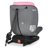 The back view of a pink and gray car seat. Produktbild-Vorschau