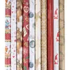 10er Set Geschenkpapier 70x200cm Bunt Advent Weihnachten Produktbild-Vorschau 1
