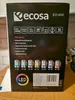 The image shows the packaging of an Ecosa glass kettle. Produktbild-Vorschau